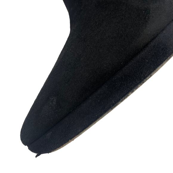 Jimmy Choo Ren 100 Pointed Toe Suede Ankle Boots Black Size 39 - Picture 7 of 12